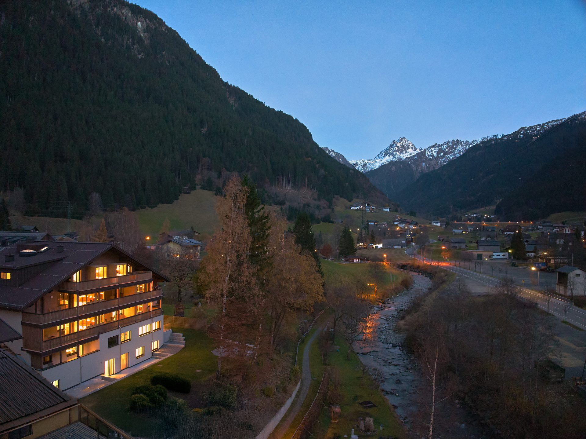 Aparthotel die Monika Außenansicht in Gaschurn