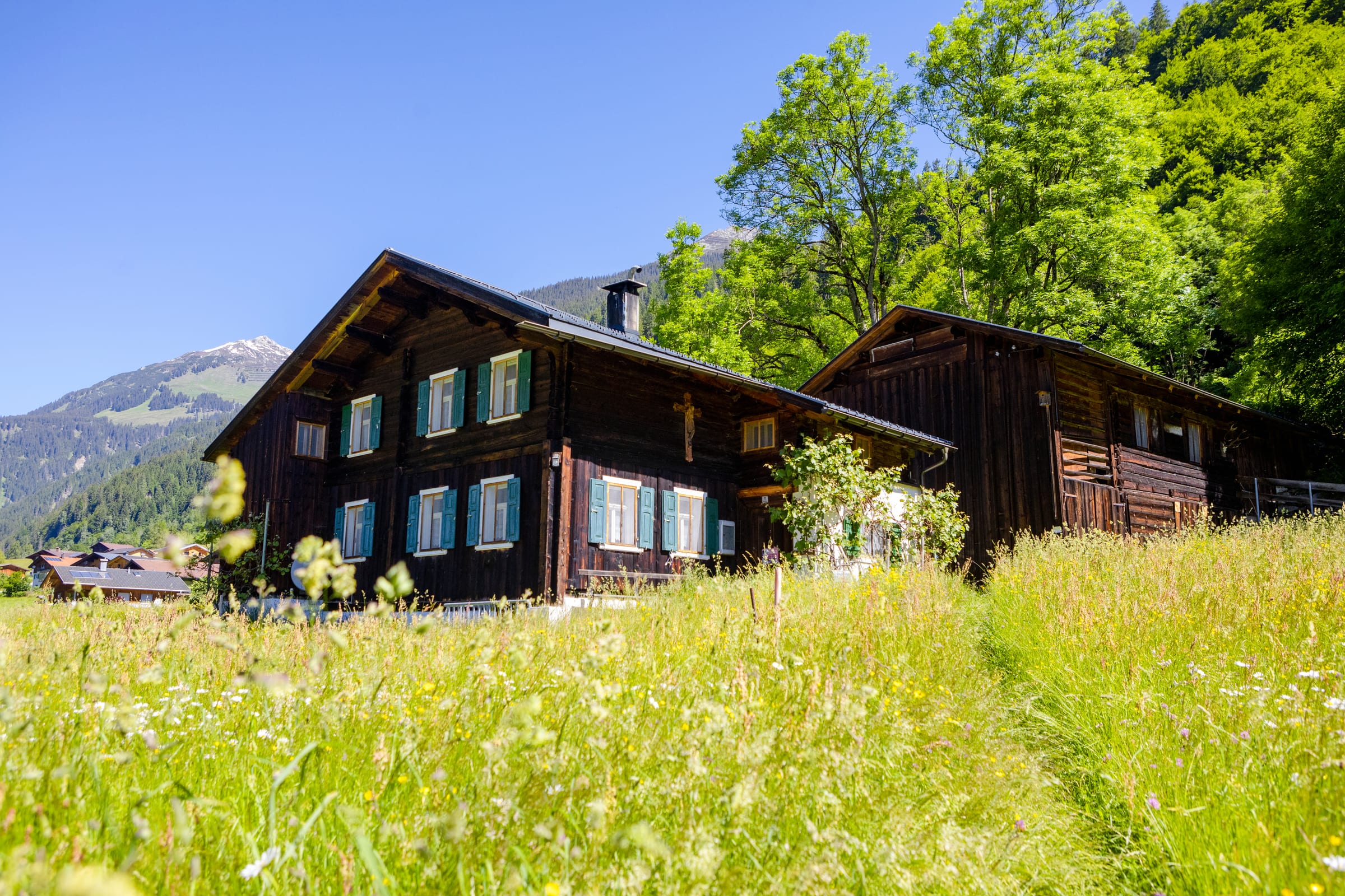 Typisches Montafonerhaus am Montafonerhausweg