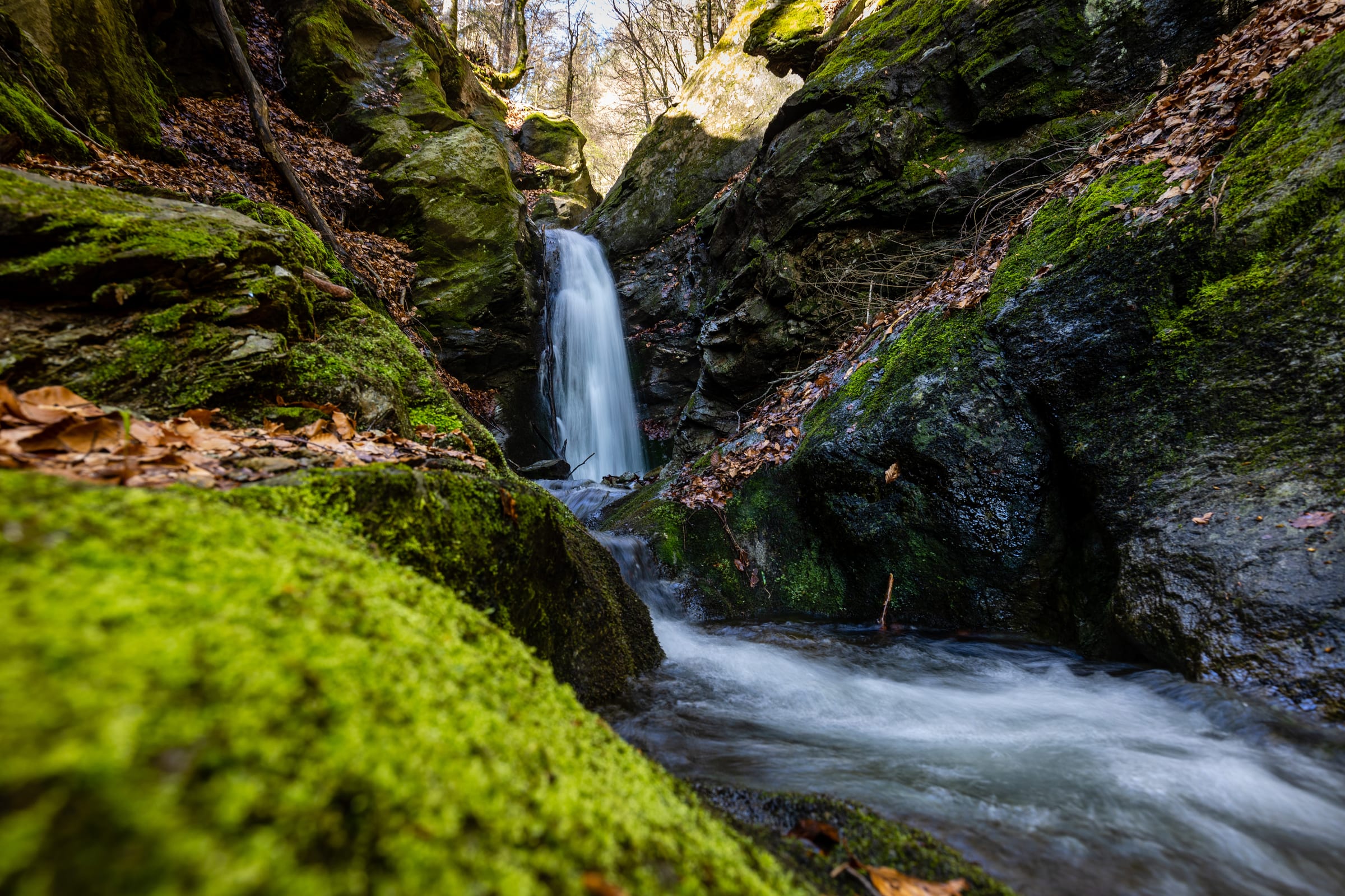 Wasserfall am Wildbachweg im Montafon